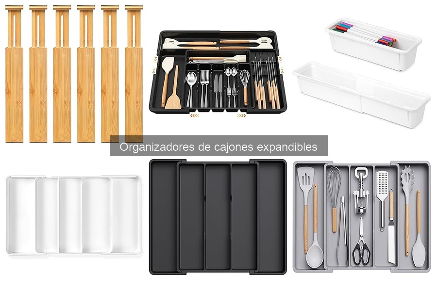 Estilos de Organizadores de Cajones Expandibles para tu Cocina