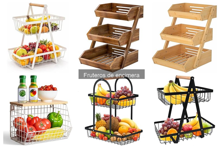 Fruteros de encimera que evitan la maduración prematura
