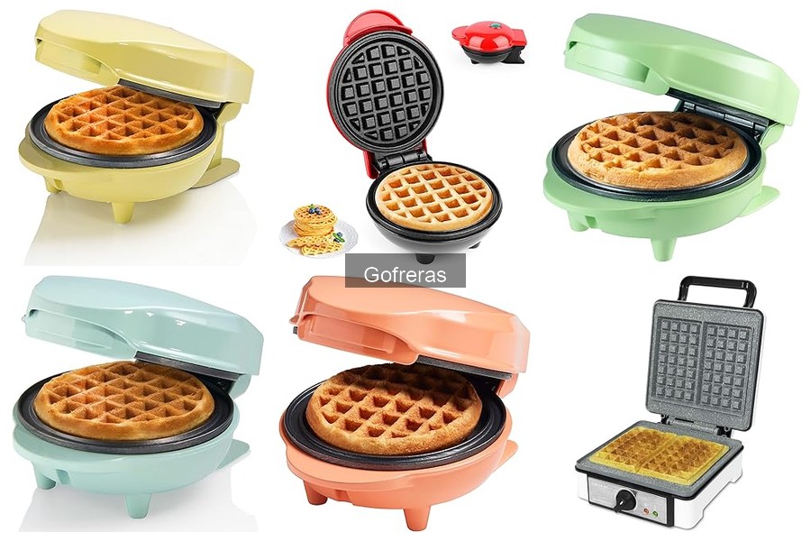 Gofreras compactas ideales para espacios pequeños