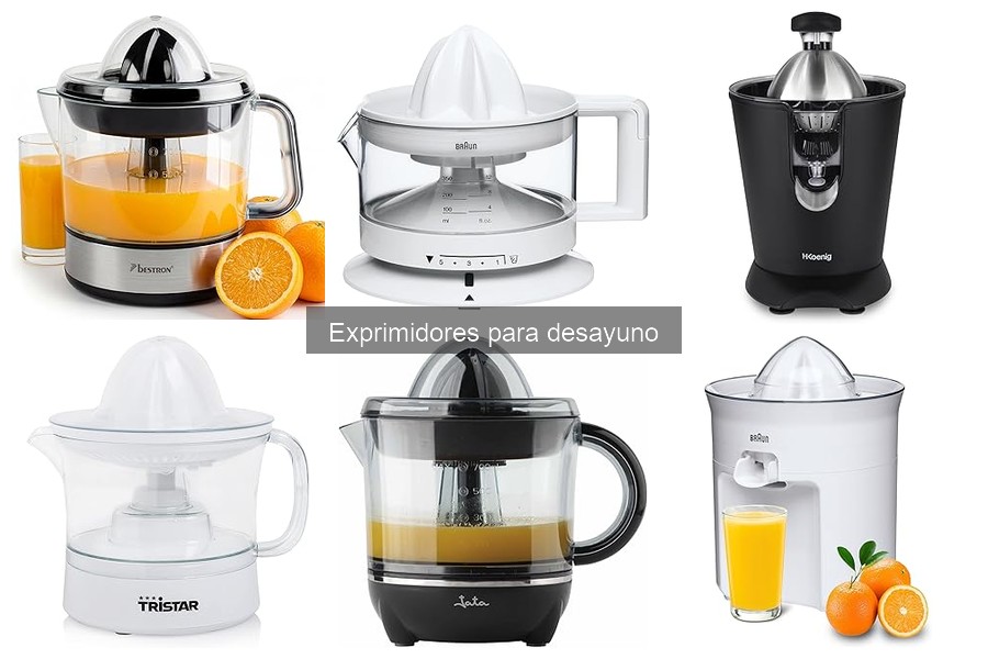 Guía de compra de exprimidores para desayuno eficaces