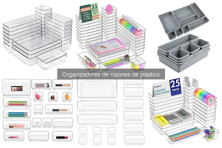 Guía de compra de organizadores de cajones de plástico