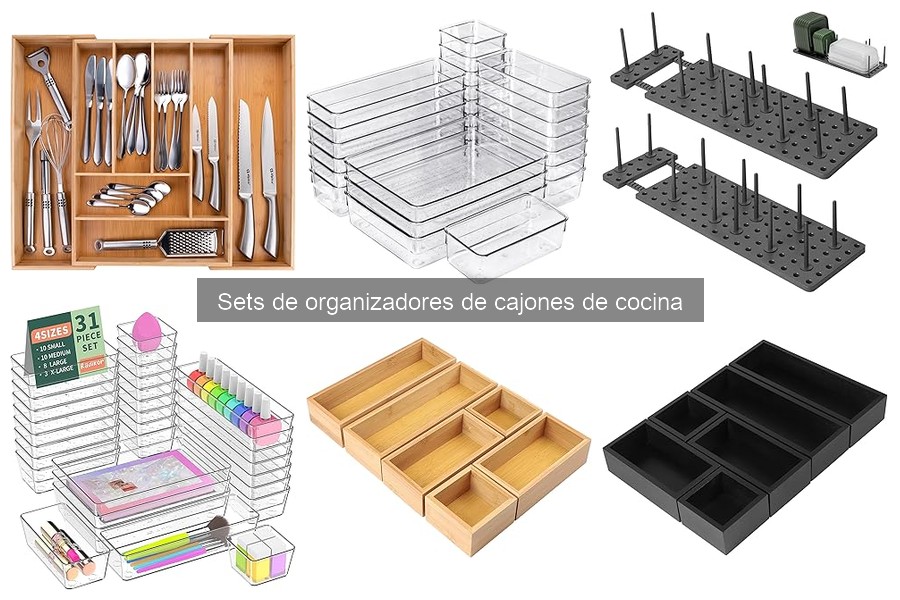 Guía de compra para sets de organizadores de cajones de cocina