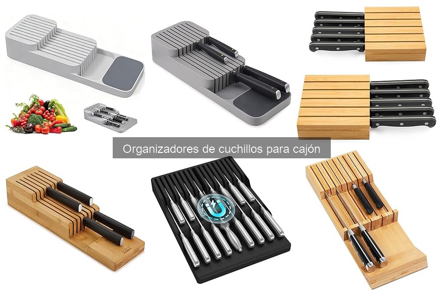 Guía de instalación de organizadores de cuchillos para cajón