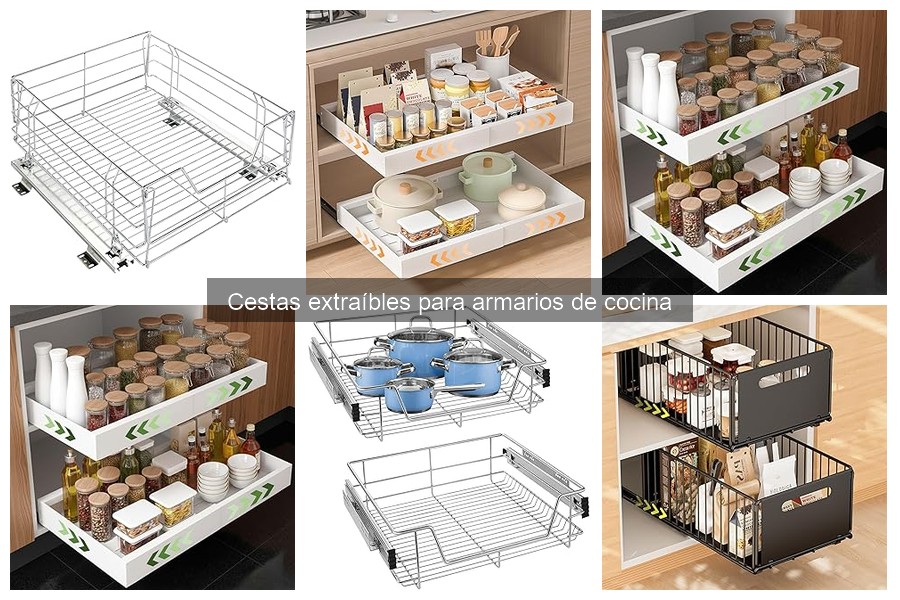 Guía para Elegir Cestas Extraíbles para Armarios de Cocina