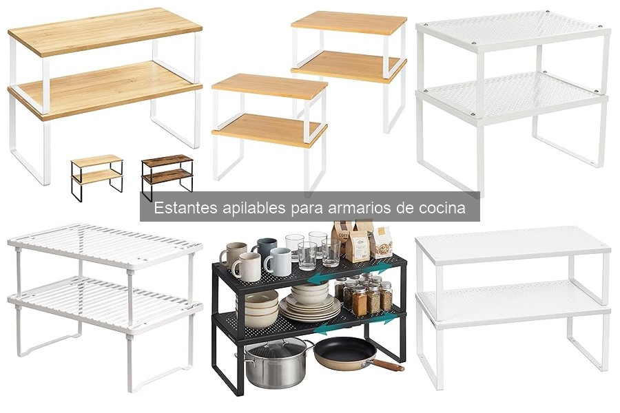 Guía para Elegir Estantes Apilables para Armarios de Cocina