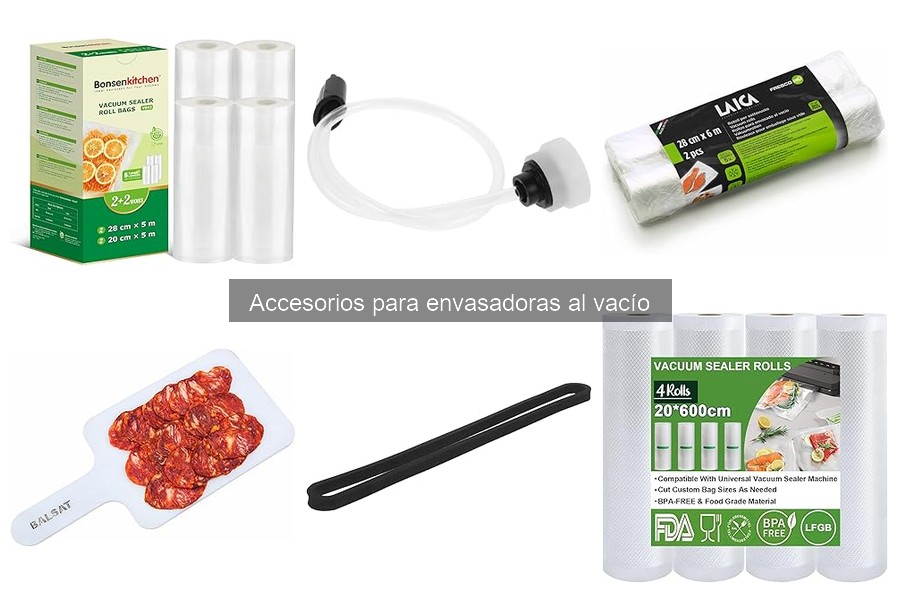 Guía para usar accesorios de envasadoras al vacío