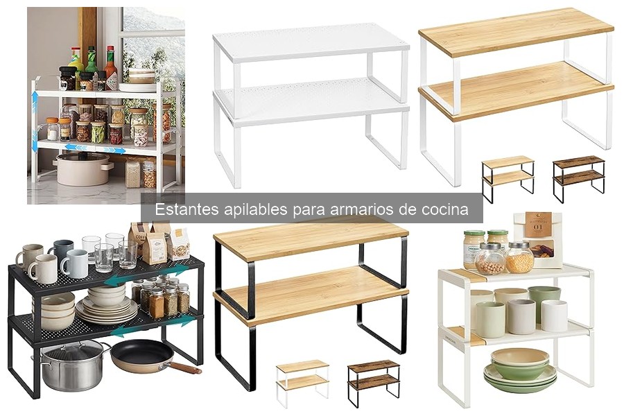 Ideas creativas con estantes apilables para tu cocina