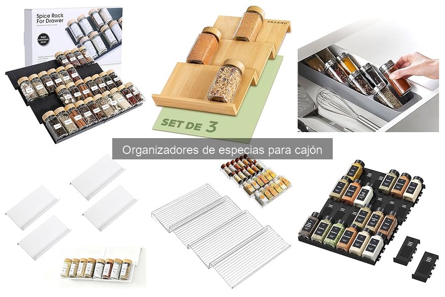 Instala fácilmente un organizador de especias en tu cajón
