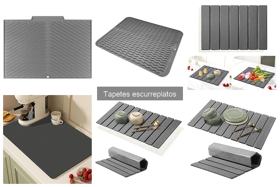 ¿Los tapetes escurreplatos absorben agua? Descúbrelo aquí
