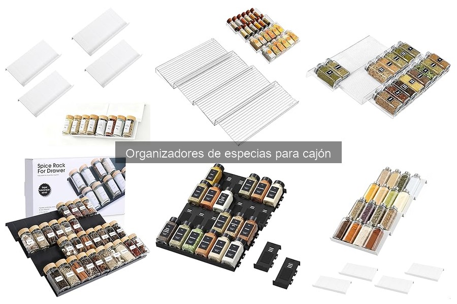 Mantenimiento de organizadores de especias para cajón