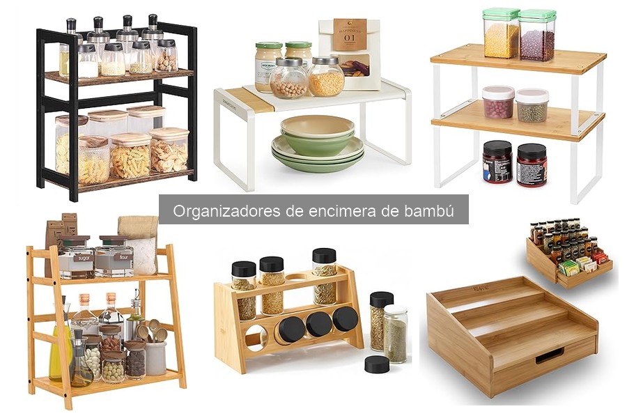 Mantenimiento y limpieza de organizadores de encimera de bambú