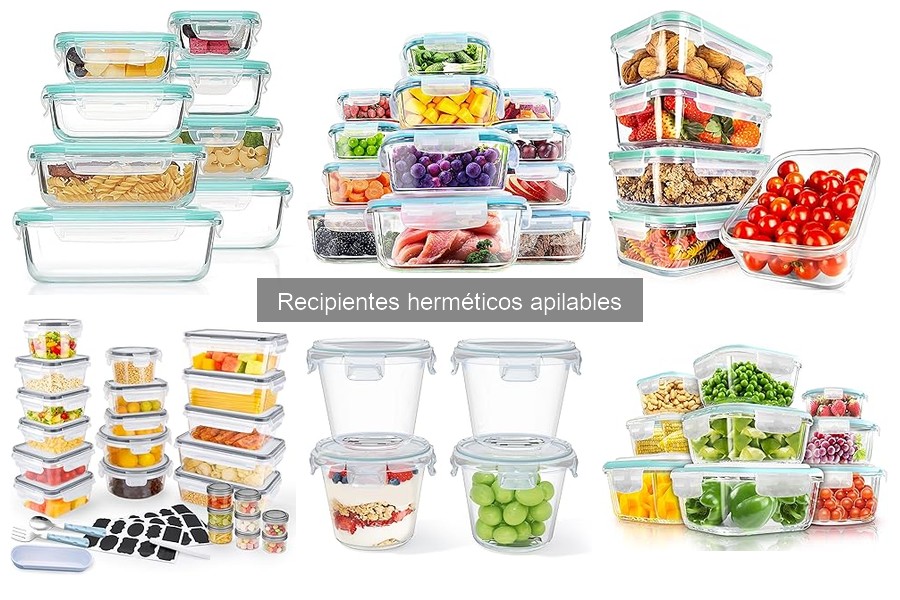 Mantenimiento y limpieza de recipientes herméticos apilables