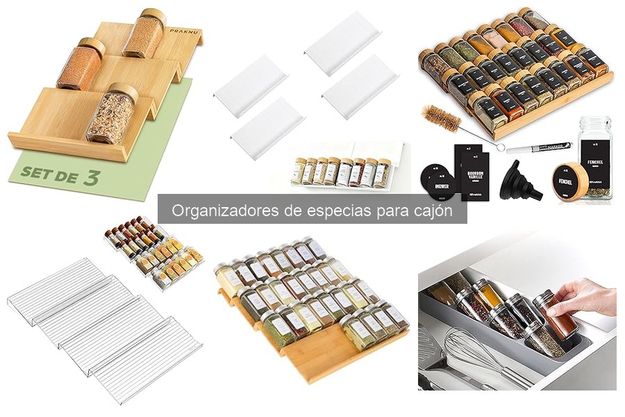 Maximiza el espacio en tu cocina con organizadores de especias
