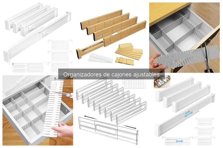 Maximiza el espacio en tus cajones con organizadores ajustables