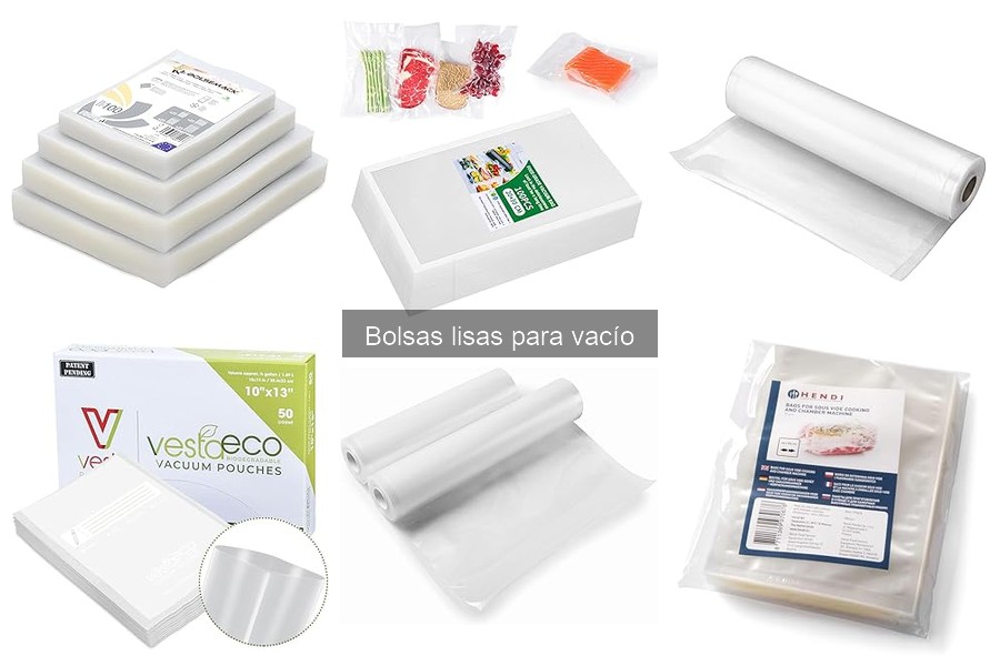 Mejor uso de bolsas lisas para vacío en la cocina