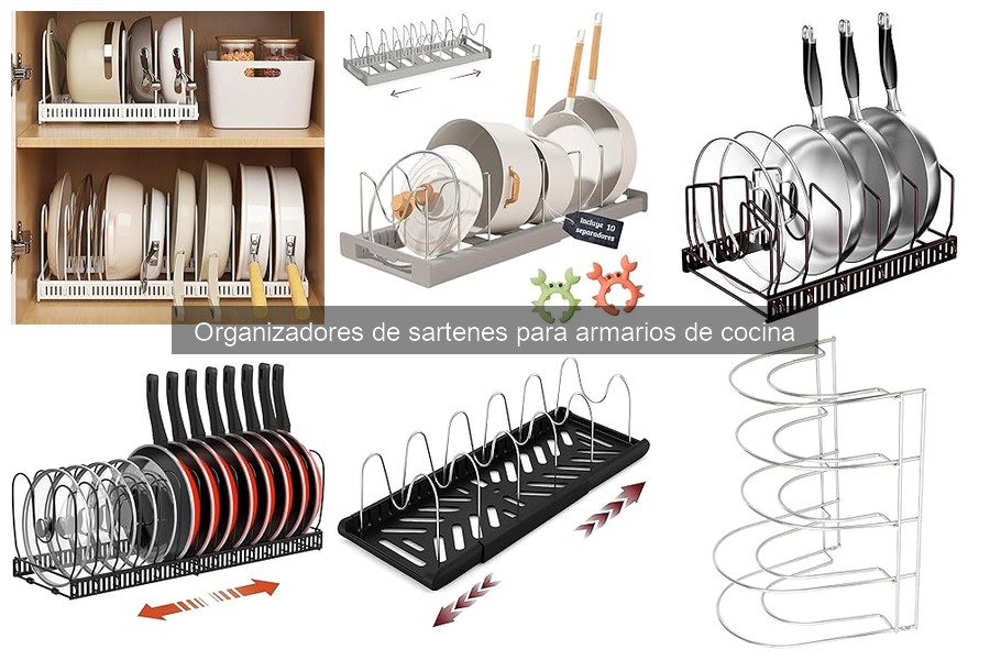 Mejoras en la organización de la cocina con organizadores de sartenes
