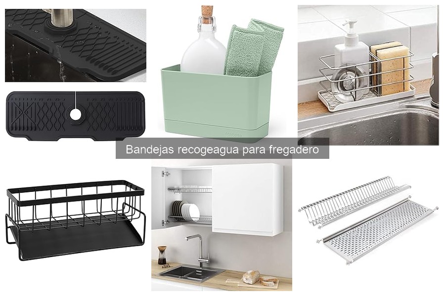 Mejores bandejas recogeagua para fregaderos pequeños