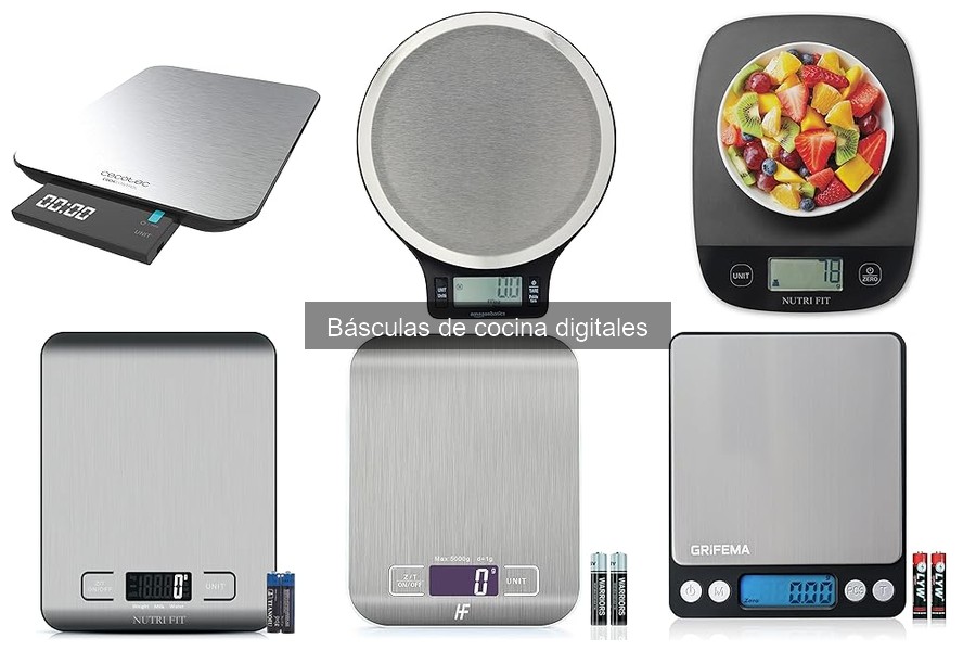 Mejores básculas de cocina digitales para dietas 2023