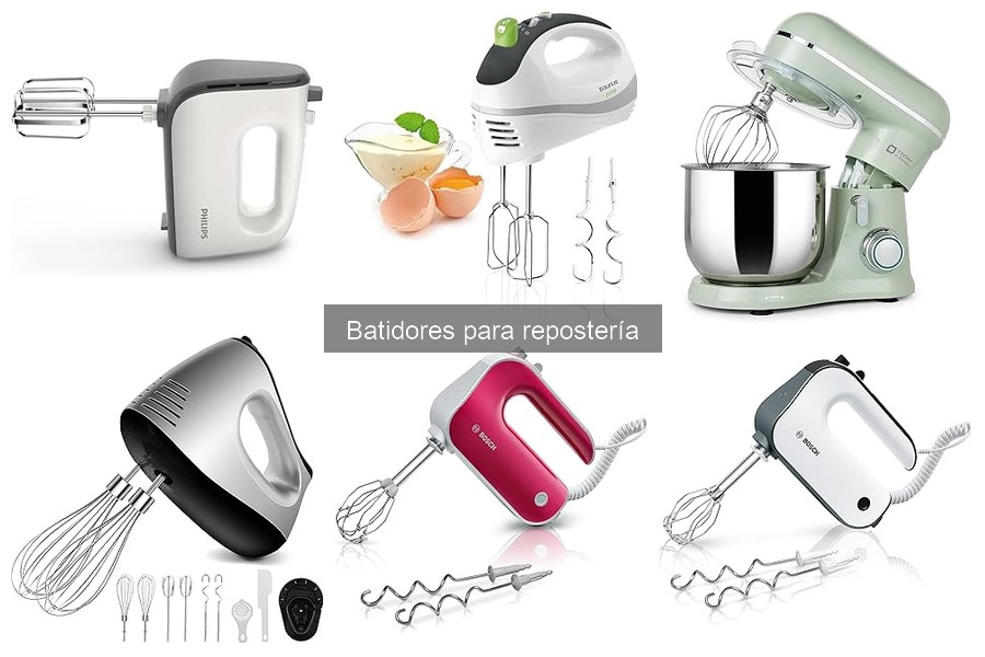 Mejores batidores para repostería según tipos de masas