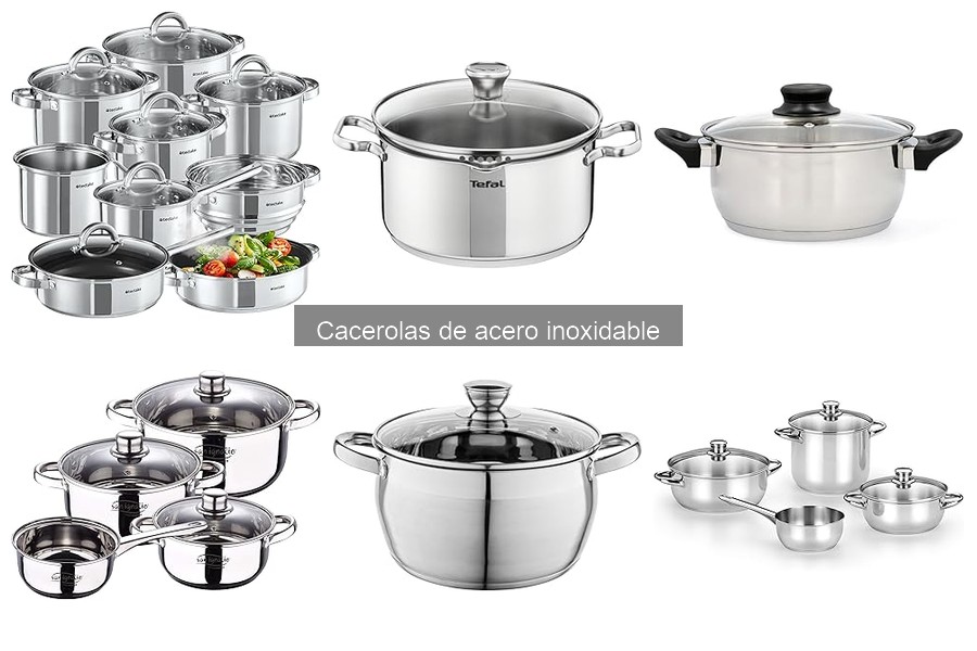 Mejores cacerolas de acero inoxidable para cocina profesional