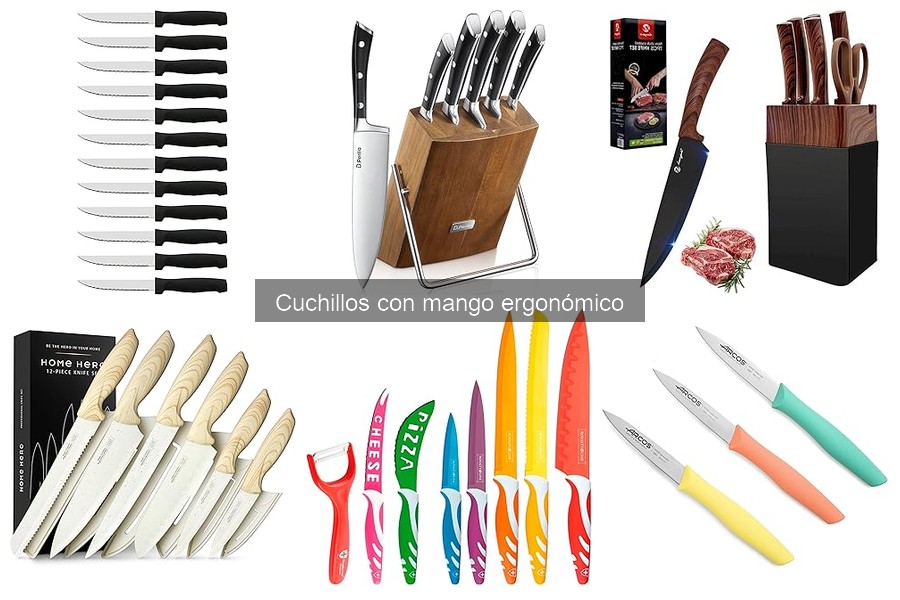 Mejores cuchillos con mango ergonómico para cocineros amateurs