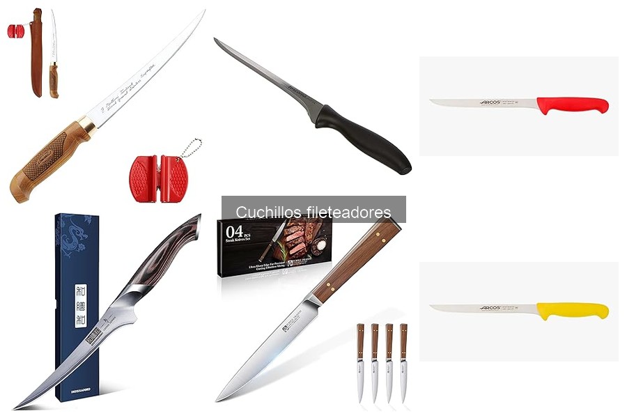 Mejores cuchillos fileteadores para principiantes en cocina