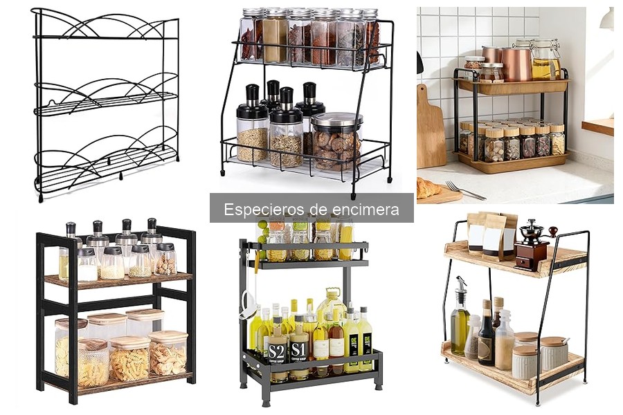 Mejores especieros de encimera para cocinas pequeñas