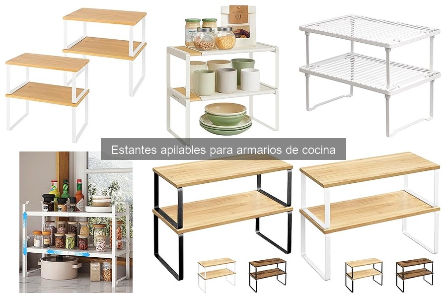 Mejores estantes apilables para cocinas pequeñas en 2023