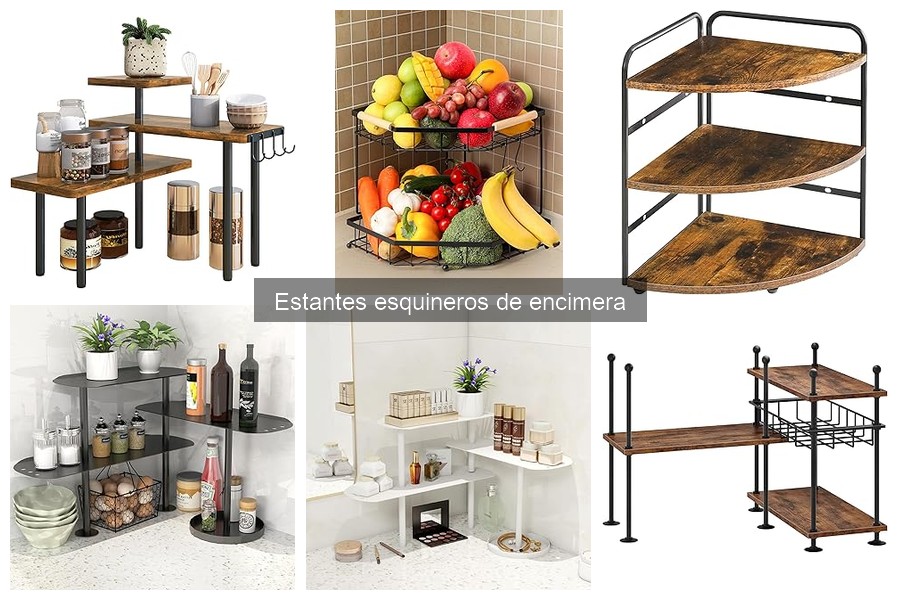 Mejores estantes esquineros de encimera para cocinas pequeñas