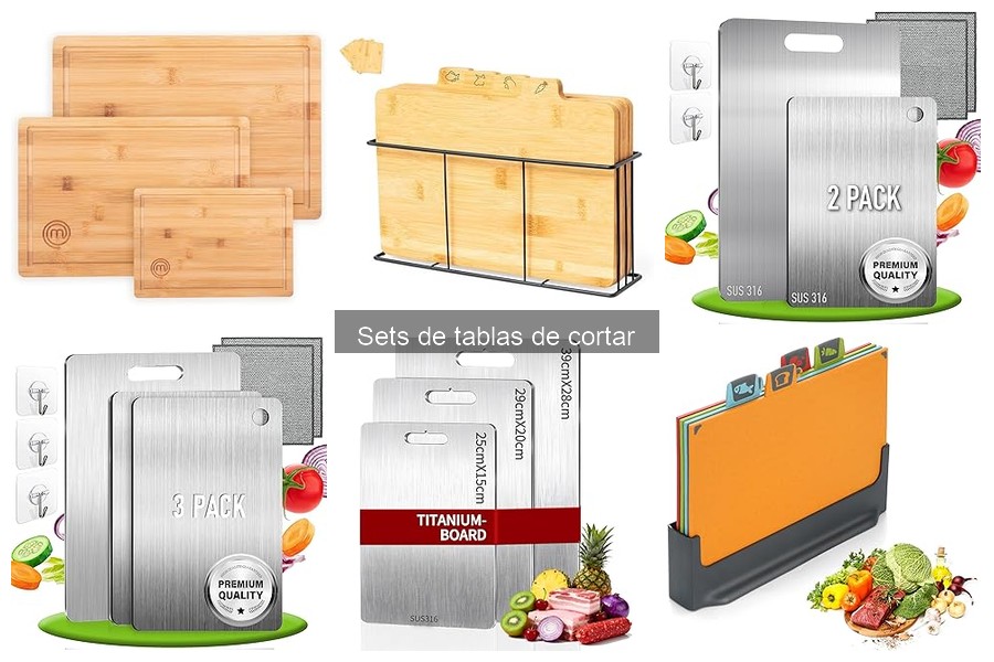 Mejores marcas de sets de tablas de cortar comparativa