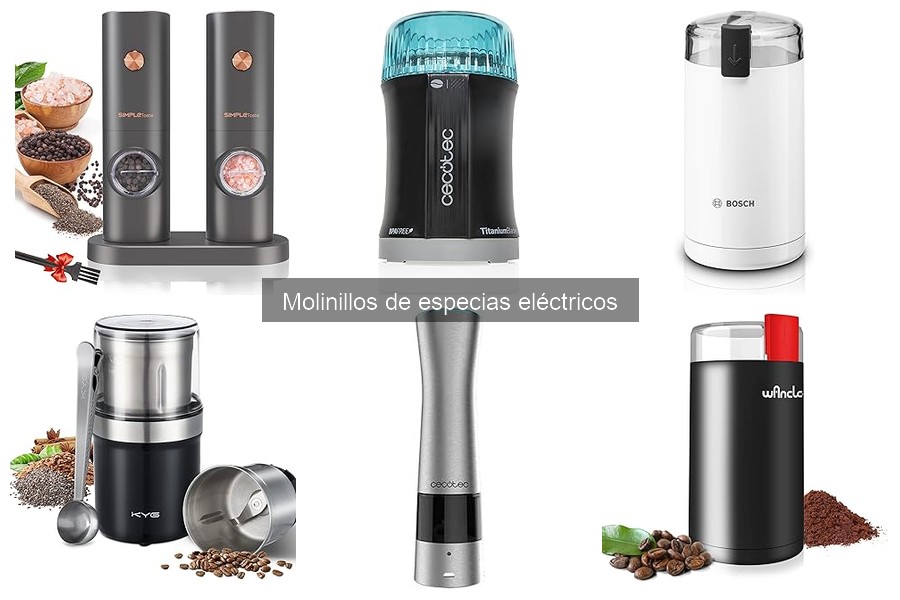 Mejores molinillos de especias eléctricos para tu cocina