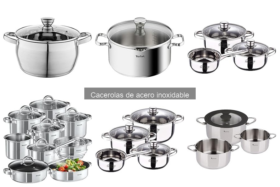 Mejores ofertas y precios de cacerolas de acero inoxidable