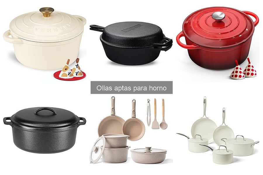 Mejores Ollas Aptas para Horno 2023: Comparativa y Opiniones