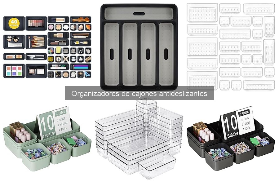 Mejores organizadores de cajones antideslizantes para cocina