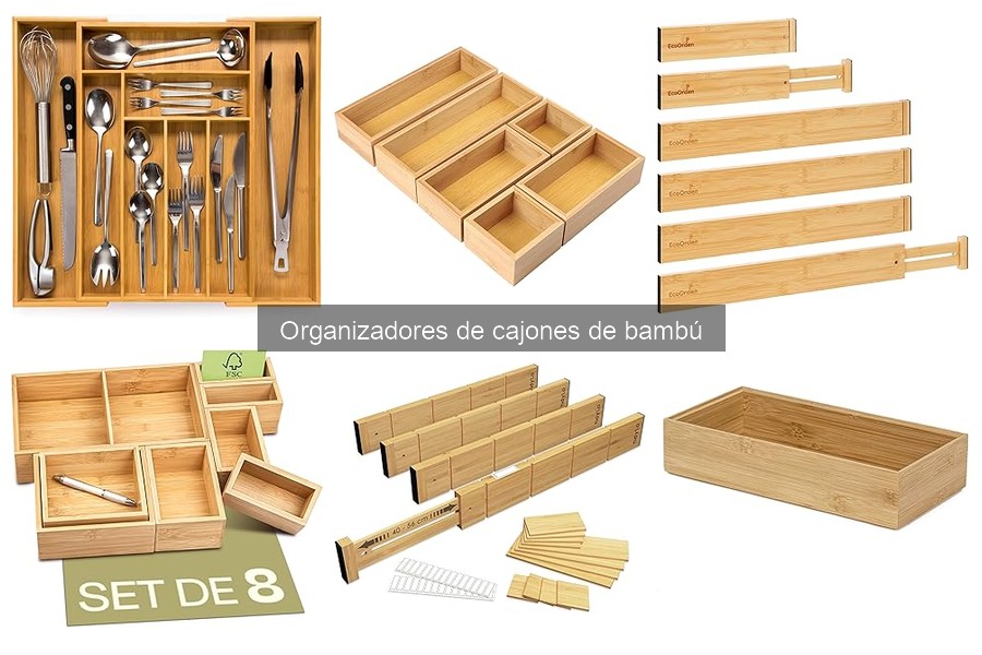 Mejores organizadores de cajones de bambú: comparativa 2023
