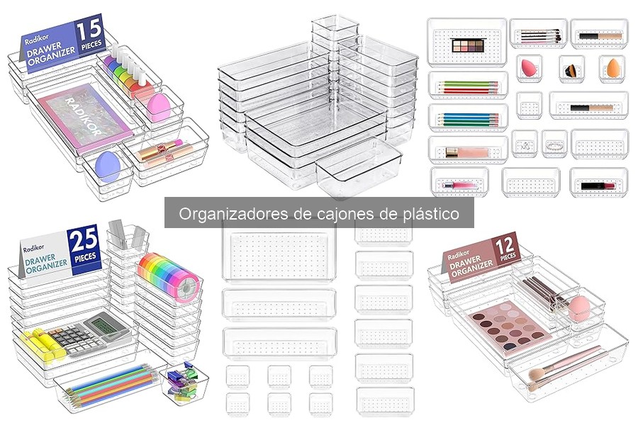 Mejores organizadores de cajones de plástico para cocina