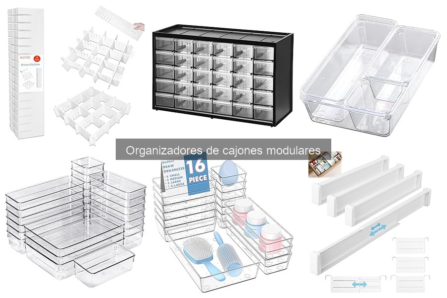 Mejores organizadores de cajones modulares para espacios pequeños