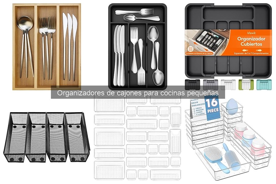 Mejores organizadores de cajones para cocinas pequeñas