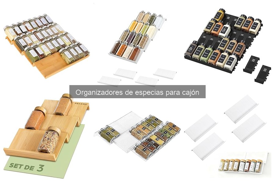 Mejores organizadores de especias para cajón en 2023