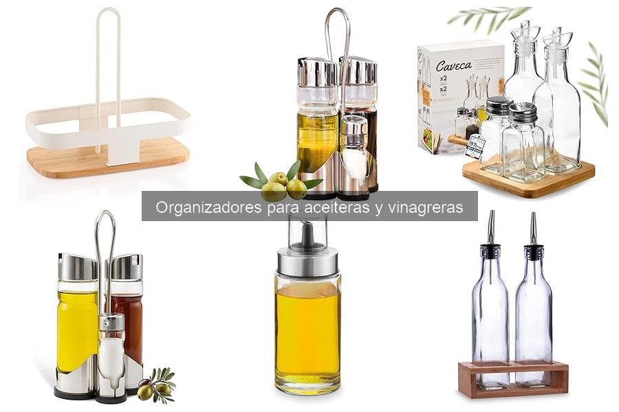 Mejores organizadores para aceiteras y vinagreras 2023
