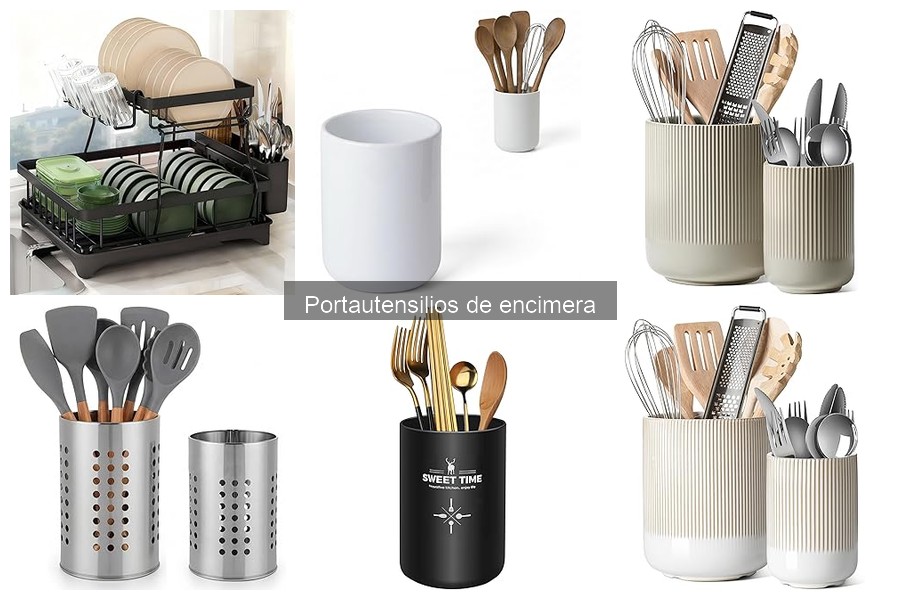 Mejores portautensilios de encimera para cocinas pequeñas