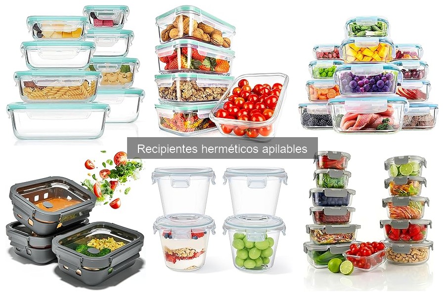 Mejores precios y ofertas en recipientes herméticos apilables