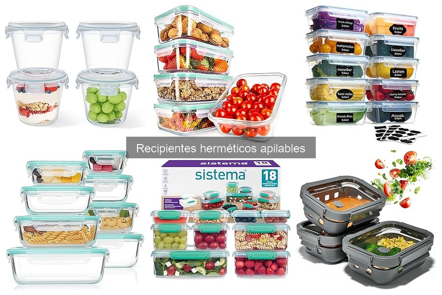 Mejores recipientes herméticos apilables para almacenar alimentos