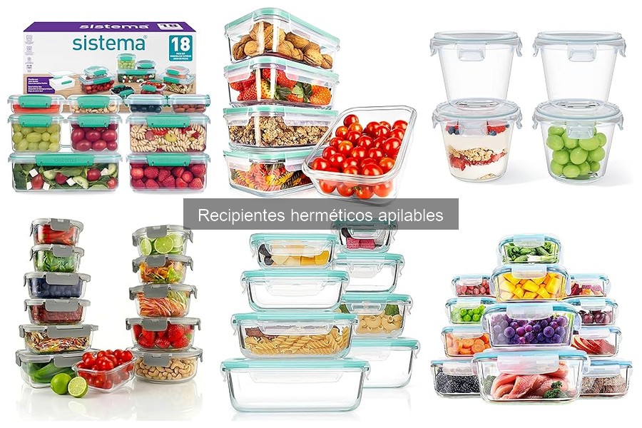 Mejores recipientes herméticos apilables para tu cocina