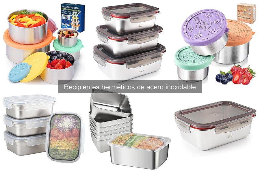 Mejores recipientes herméticos de acero inoxidable para alimentos