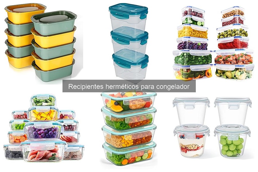 ** Mejores recipientes herméticos para congelador según usuarios