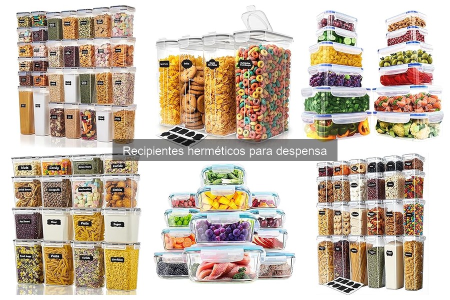 Mejores recipientes herméticos para despensa: comparativa 2023