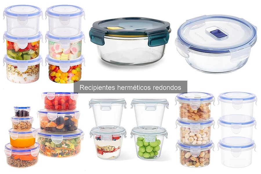 Mejores recipientes herméticos redondos para almacenar alimentos