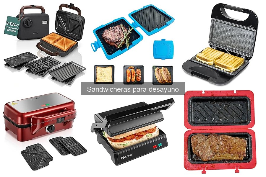 Mejores sandwicheras para desayunar en familia: guía comparativa