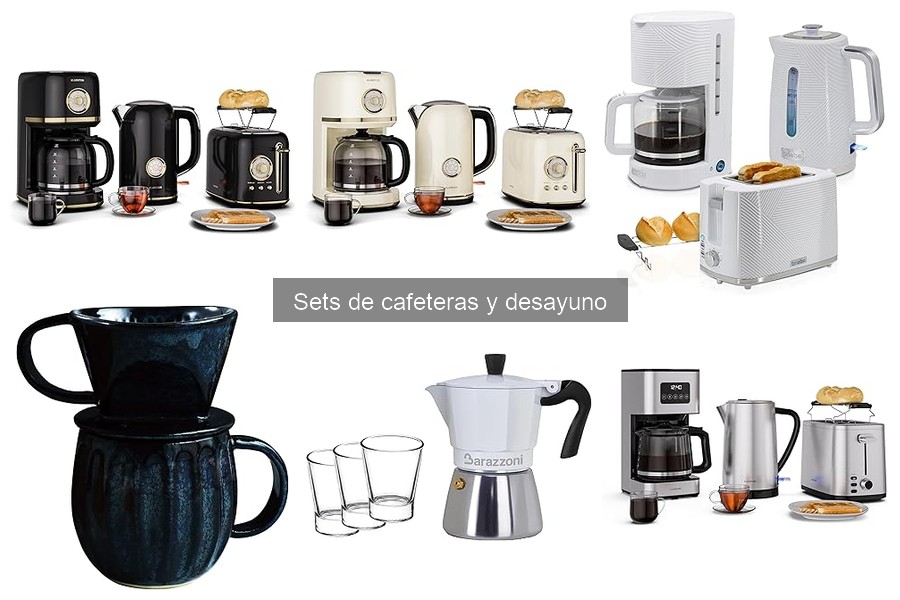 Mejores sets de cafeteras y desayuno para hogares pequeños
